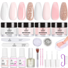 beetles gel polish front packaging showing complete dip kit and classic shades benefit easy setup