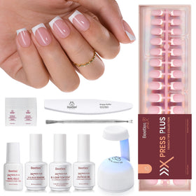 beetles Gel Polish front packaging showing full press-on kit and benefits