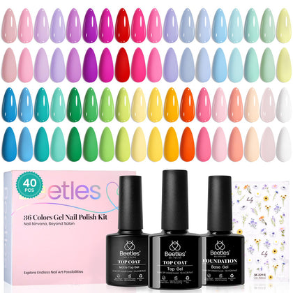 Beetles front packaging showing the full Petal Symphony set and vibrant benefit