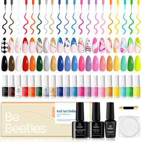 beetles front packaging showing complete gel liner kit and benefits