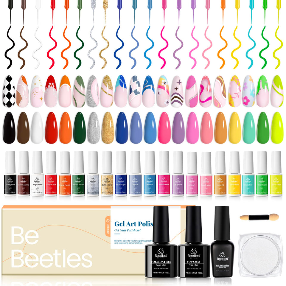 beetles front packaging showing complete gel liner kit and benefits