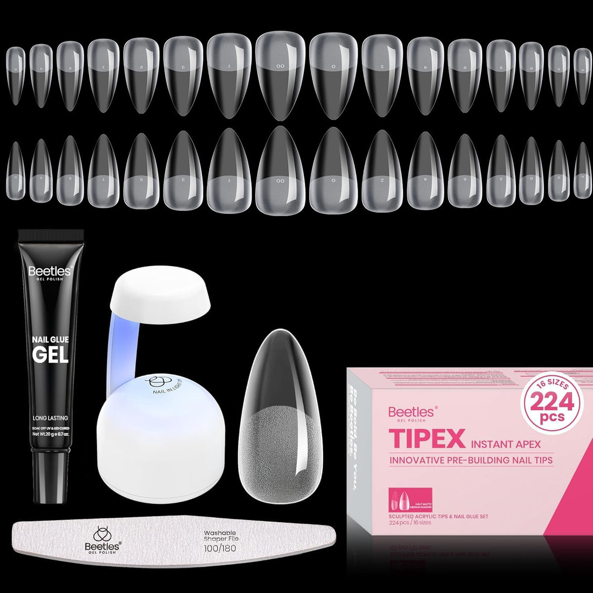 beetles Gel Polish front packaging kit laid out for quick setup and convenience