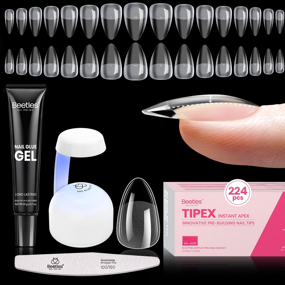 Beetles Tipex kit front packaging showing complete starter set and convenience