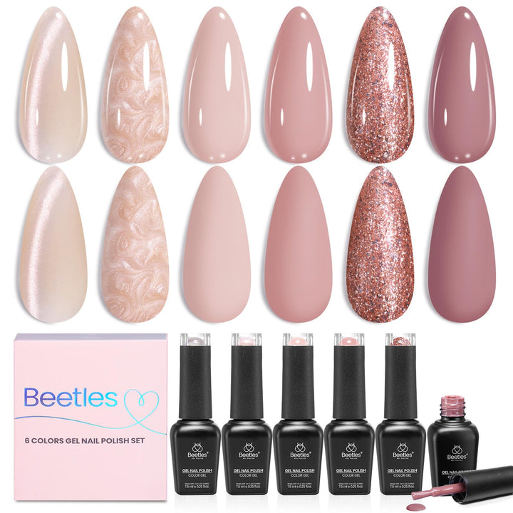 beetles front packaging showing all six soft-tulle shades and elegant box