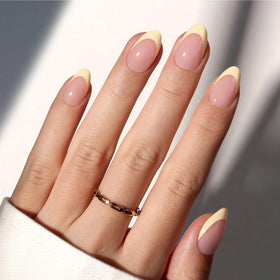 Beetles front packaging showing yellow French tips and kit benefits