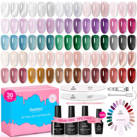 beetles Gel Polish front packaging showing kit layout and compact case benefit