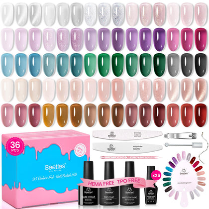 beetles Gel Polish front packaging showing kit layout and compact case benefit