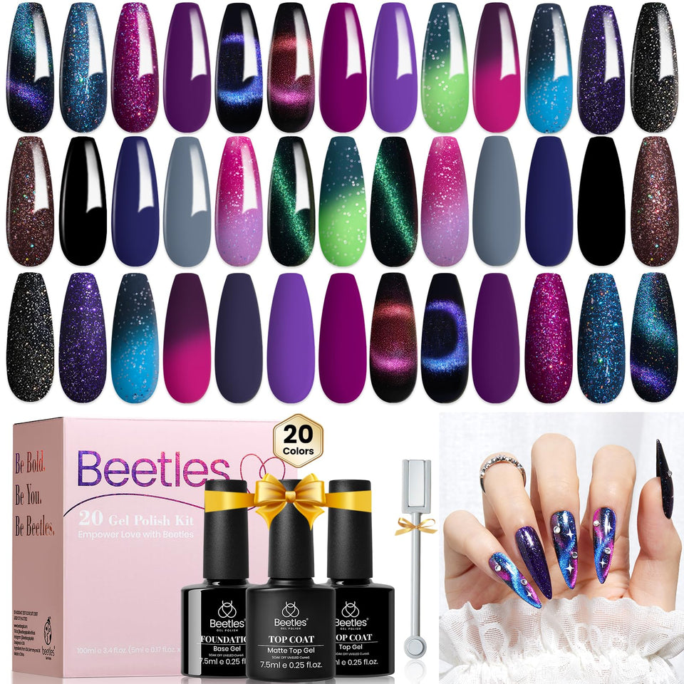 Beetles front packaging showing full kit and color variety for easy gifting