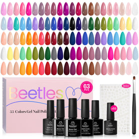 Beetles front packaging showing full 63PCS kit and benefits