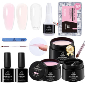 beetles front packaging showing the complete builder gel kit and contents benefit clarity