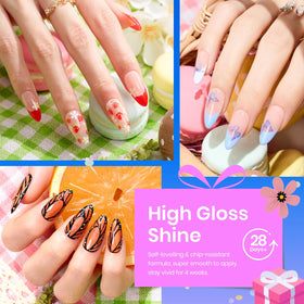 Beetles Gel brush stroke on nail illustrating texture control and precise application
