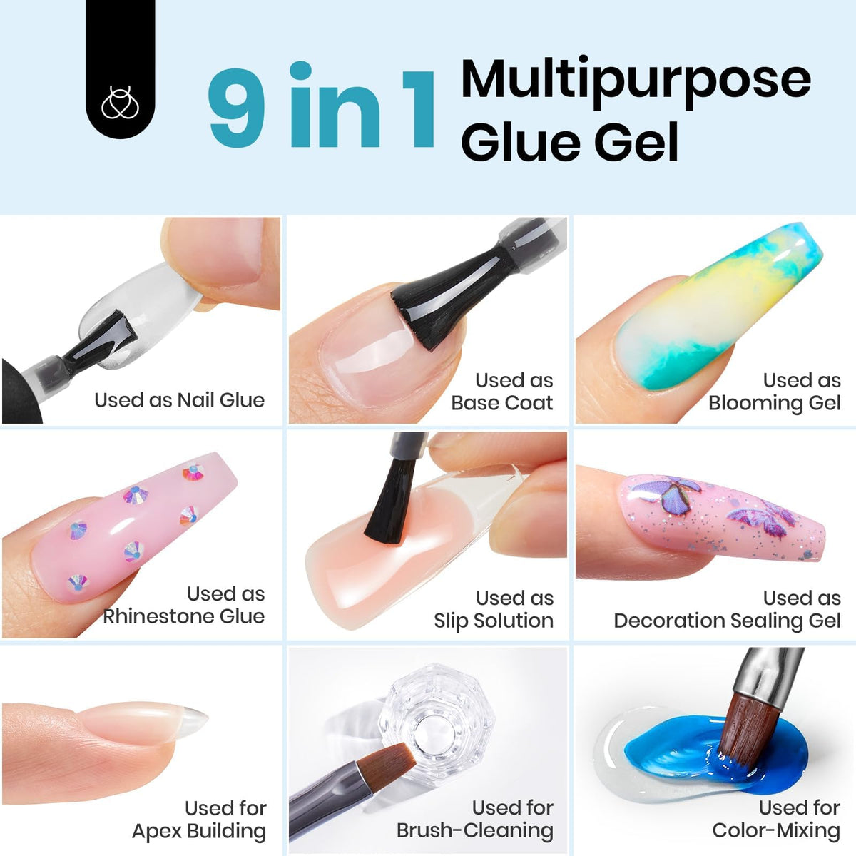 beetles Gel Polish before and after gel extensions showing visible length and durable finish benefit