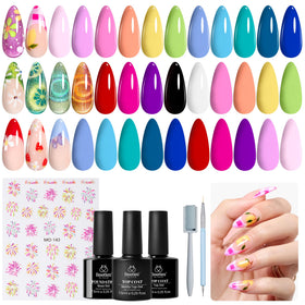 Beetles Gel manicure worn on hands demonstrating vibrant, salon-quality finish