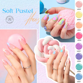 beetles gel polish color array showing rainbow selection for versatile nail looks