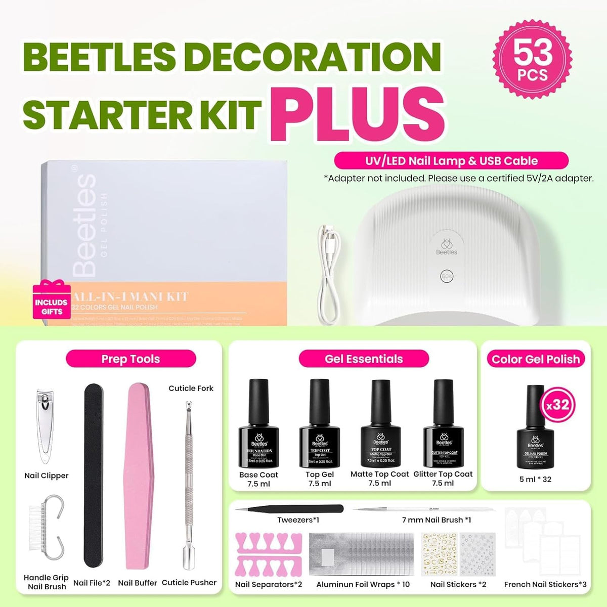 Beetles Gel Nail Kit polish brush stroke texture demonstrating smooth coverage