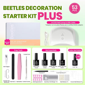 Beetles Gel Nail Kit polish brush stroke texture demonstrating smooth coverage