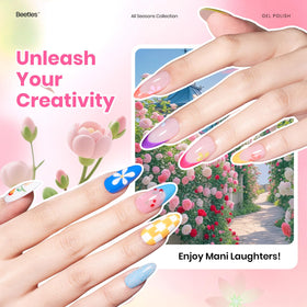 beetles gel polish close brush stroke on nail displaying smooth self-leveling finish