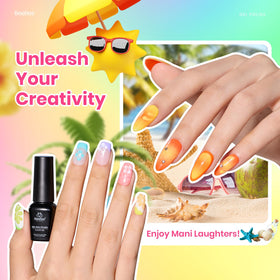 Beetles Gel Polish close-up of glossy top coat on nails showing smooth shine benefit long-lasting finish