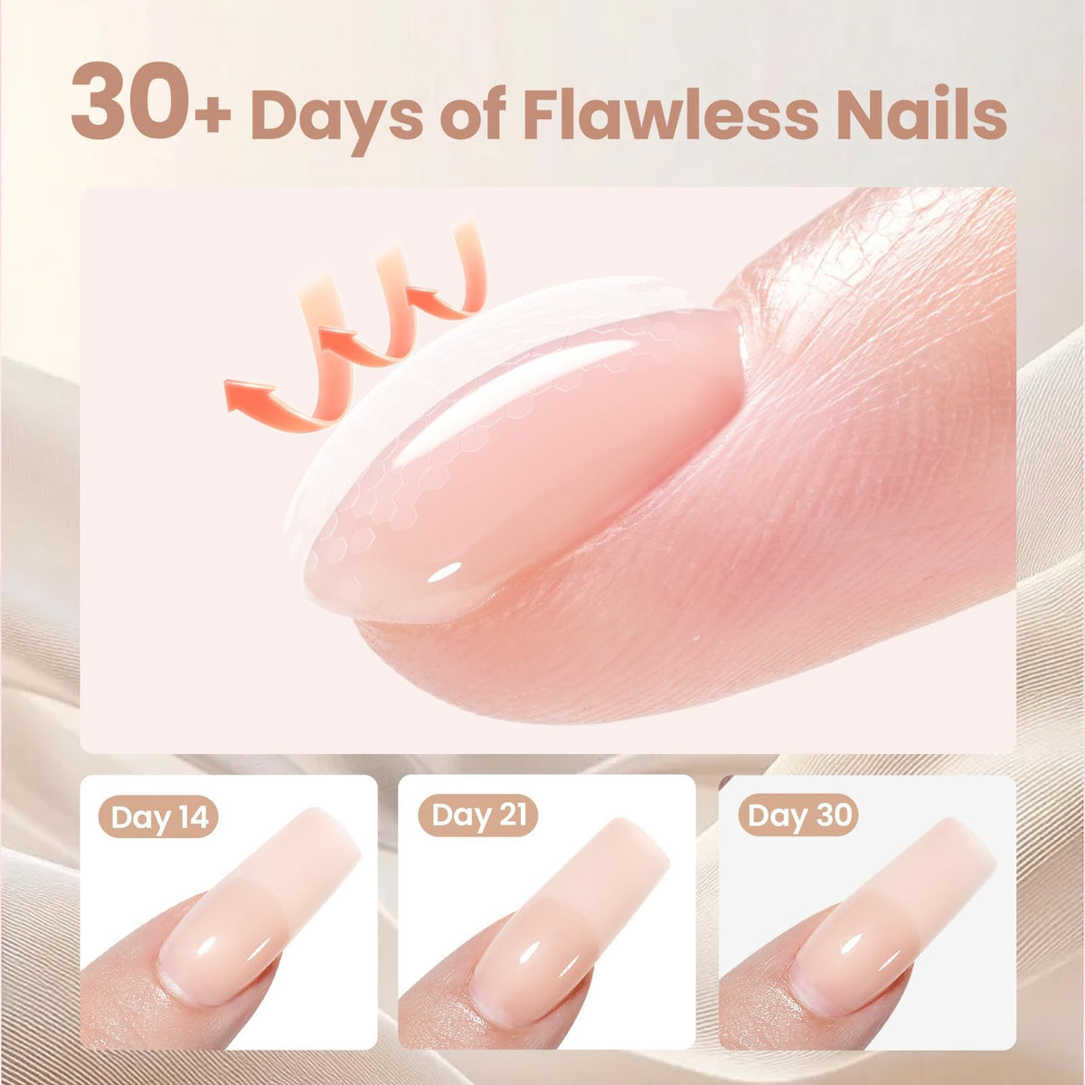 beetles Gel Polish applied on a model during salon extension service demonstration