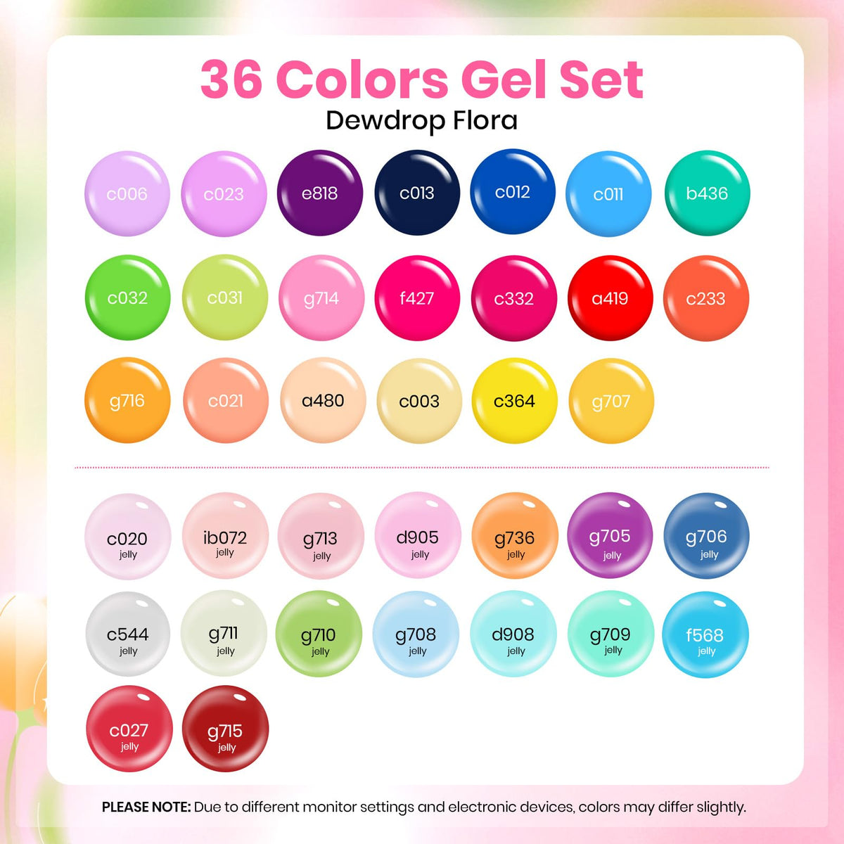 beetles gel polish open kit layout with included base and top coats for complete manicure