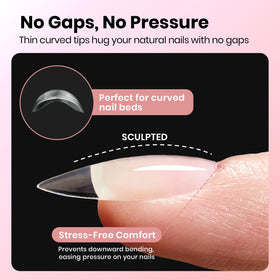 Beetles Gel Polish tip in hand showing scale and easy DIY application