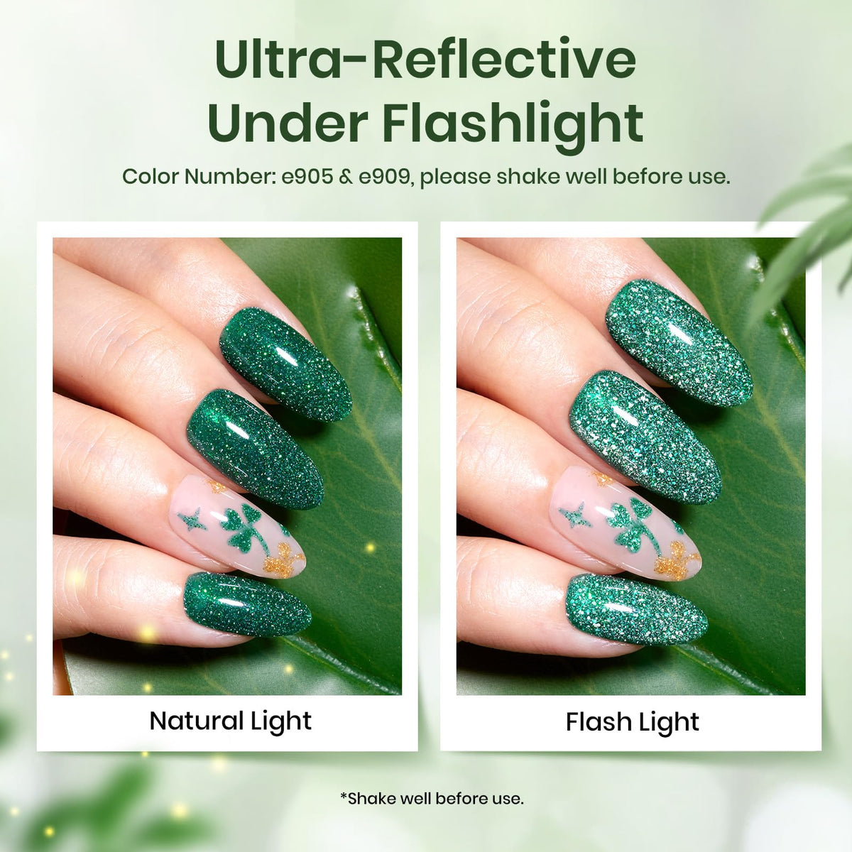 Beetles Gel Polish glitter finish texture closeup for sparkly accent benefit