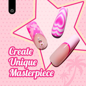 Beetles glitter topcoat pouring detail highlighting sparkly finish for eye-catching nails