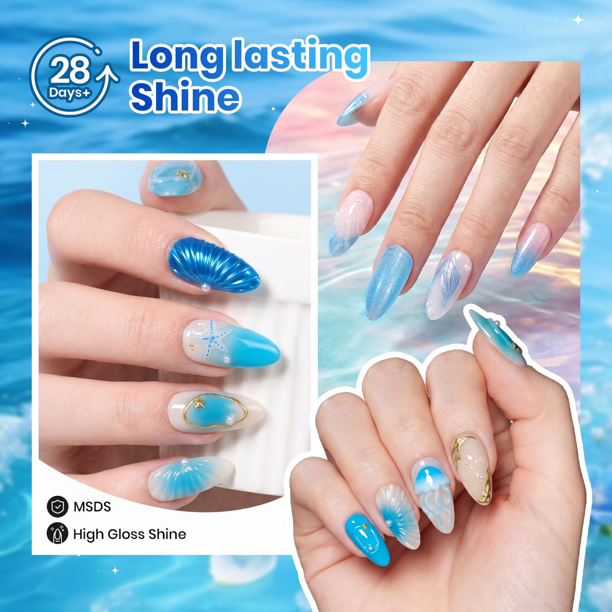 beetles gradient ombre nail art demonstrating seamless color blending