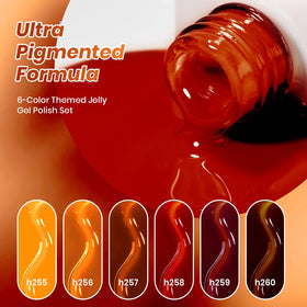 Beetles layered tortoiseshell nail art demonstrating amber and brown depth benefit