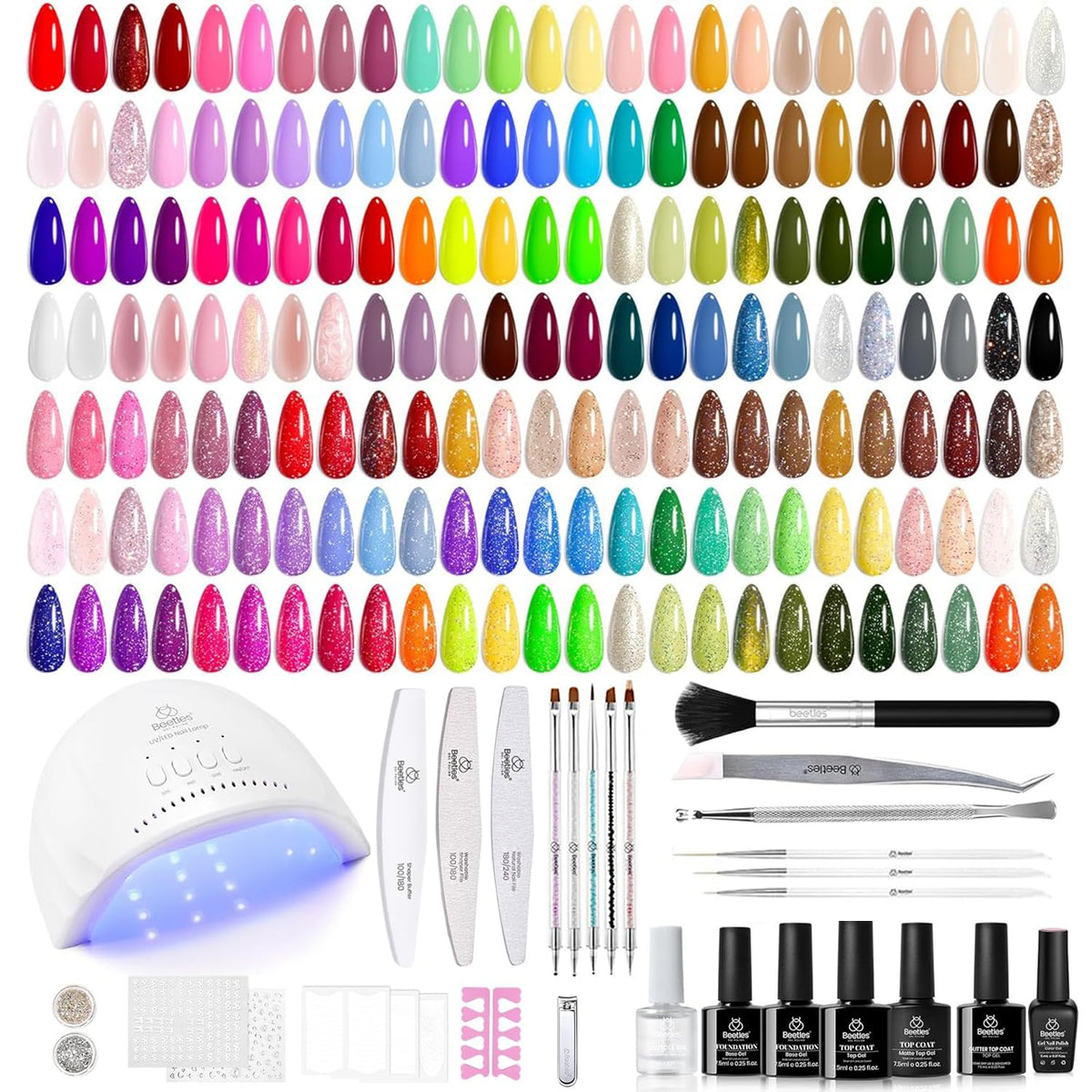 beetles kit front packaging showing full 133-piece set and benefits