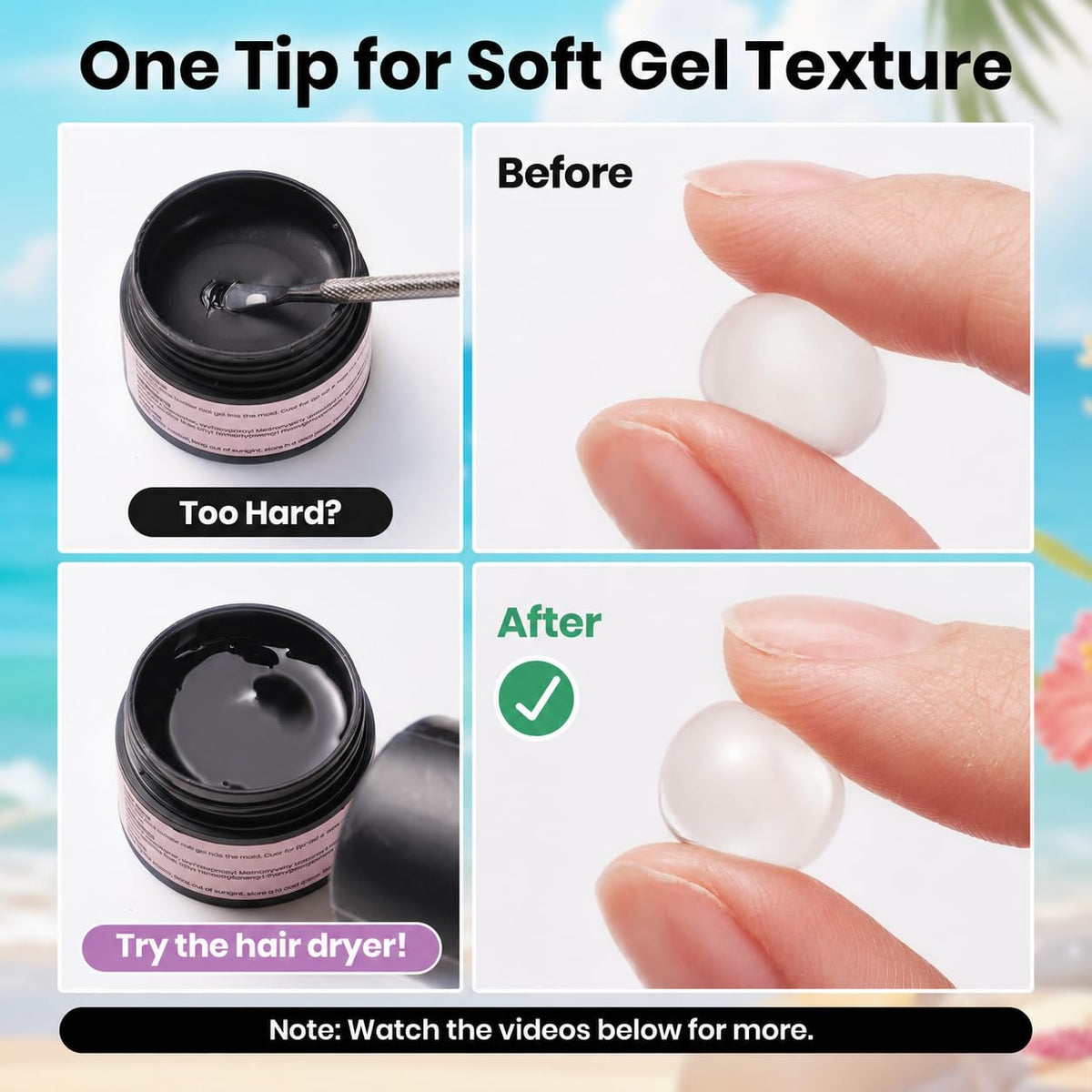 beetles gel polish kit shown by hand for scale and beginner-friendly size