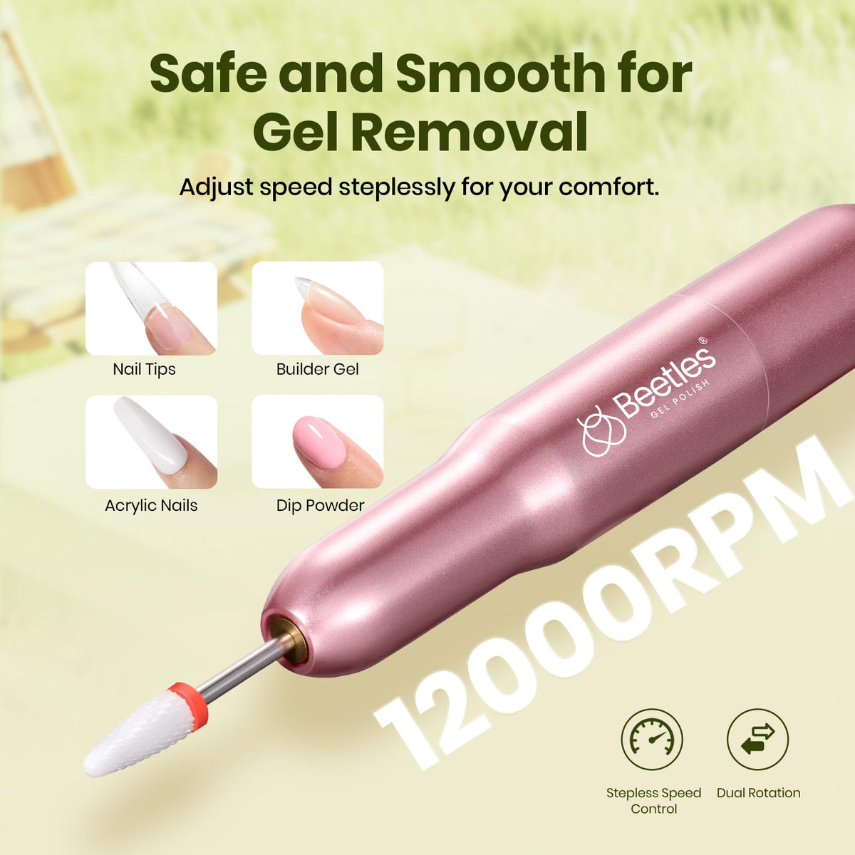 beetles LED UV lamp close-up curing light to speed up manicure finish