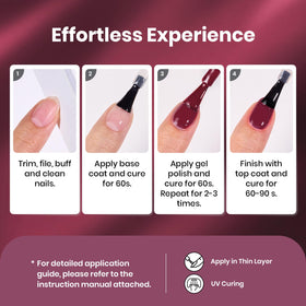 beetles finished manicure in evening setting, deep purple shine perfect for events