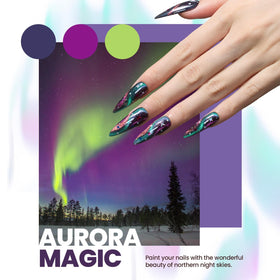 beetles lifestyle hand model displaying glossy finished nails for inspiration