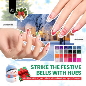 beetles lifestyle manicure scene of finished nails demonstrating salon-quality shiny results