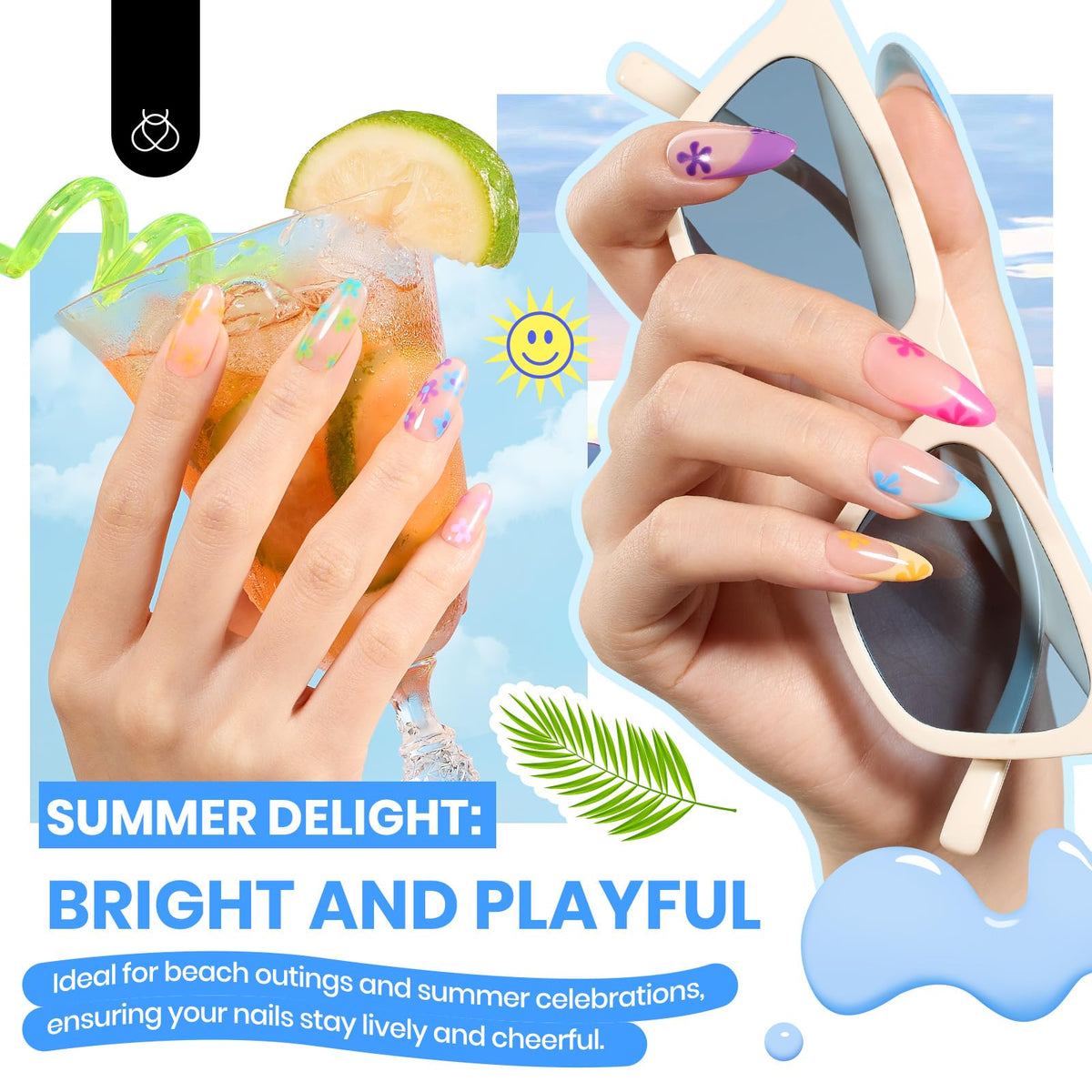 beetles lifestyle manicure scene showing finished nails and at-home convenience
