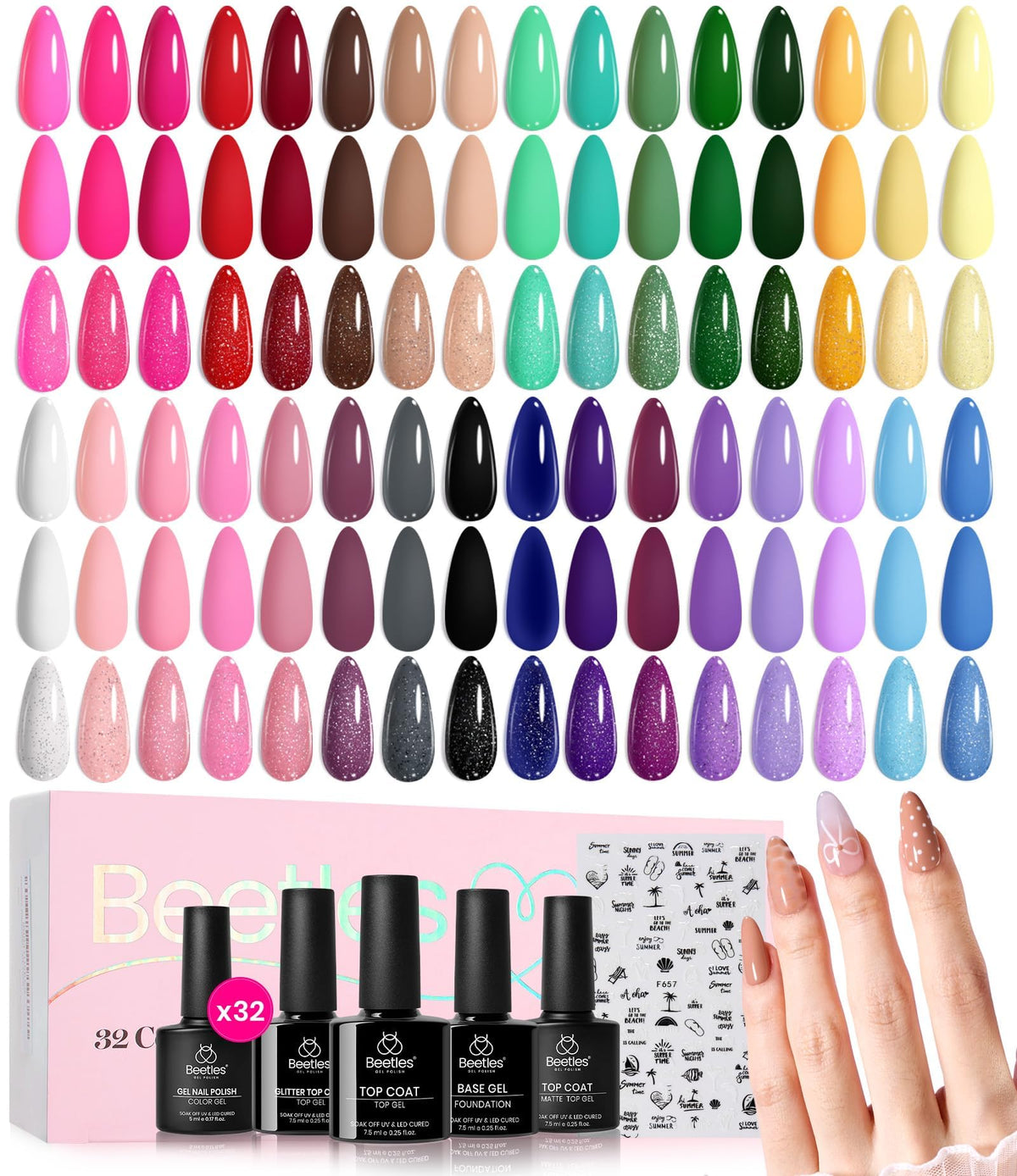 Beetles manicure lifestyle scene showcasing long-lasting glossy results