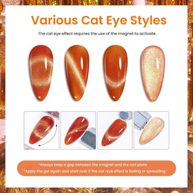 beetles lifestyle image of finished cat eye nails at a party showcasing eye-catching shimmer and color