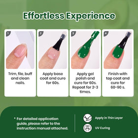 Beetles lifestyle outdoor nails on model, showing wearable green manicure for events