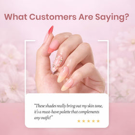 beetles manicure in use on model hand benefit: demonstrates salon-style result at home