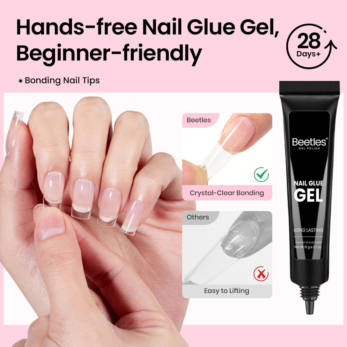 Beetles mini lamp in use curing nails for faster, reliable drying