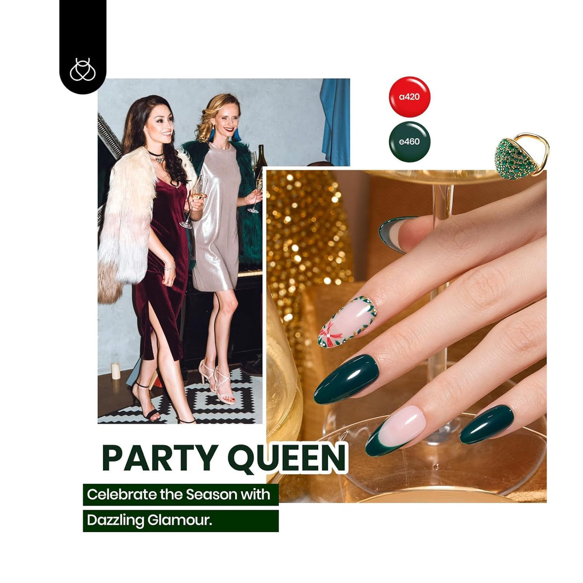 beetles nail art in use on hands demonstrating salon-quality results