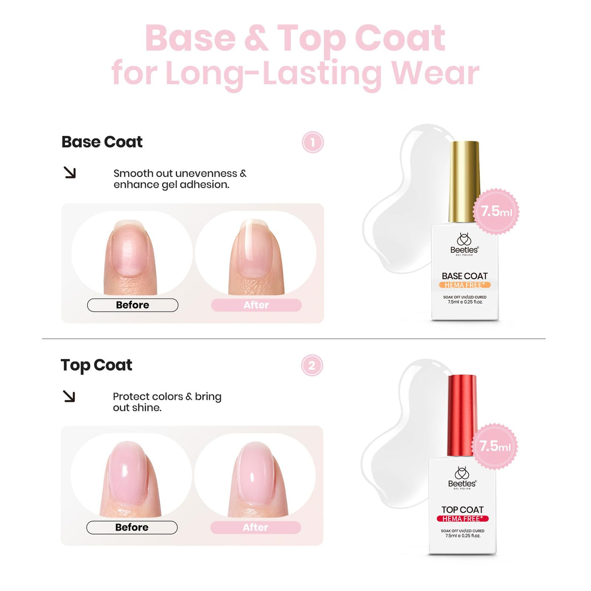 beetles before and after nail extension showing strong, natural-looking results