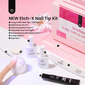 Beetles nail file shaping the tip edges for a custom fit