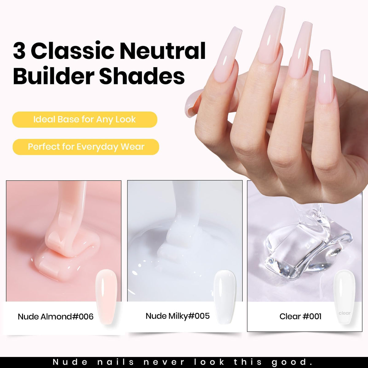 Beetles nail forms dual-ended brush and glue laid out for streamlined application