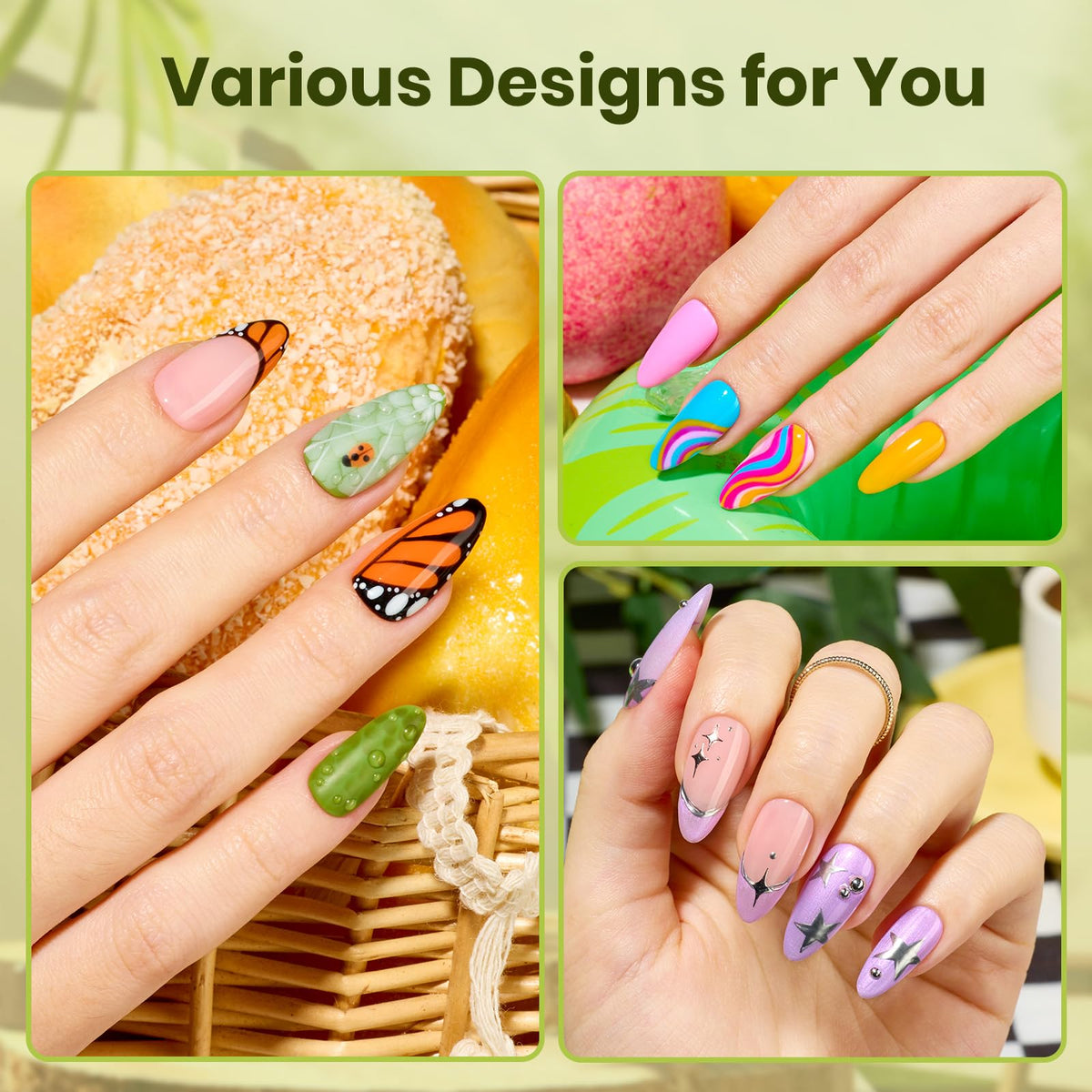 beetles nail kit used in home manicure showing easy salon-quality results