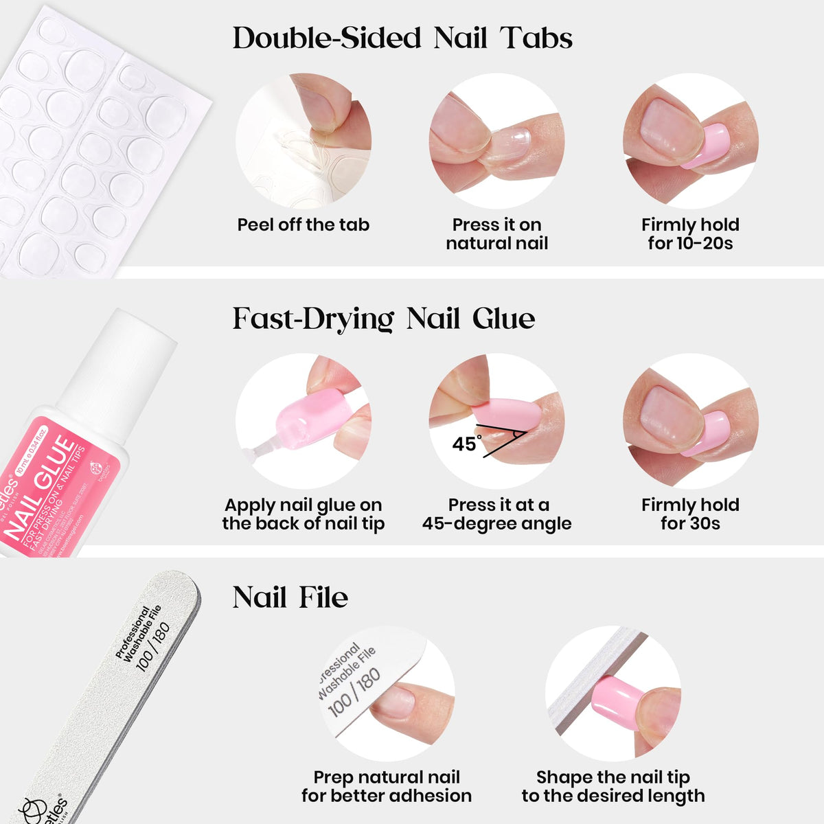 Beetles sticker sheets applied to nails showcasing custom design possibilities