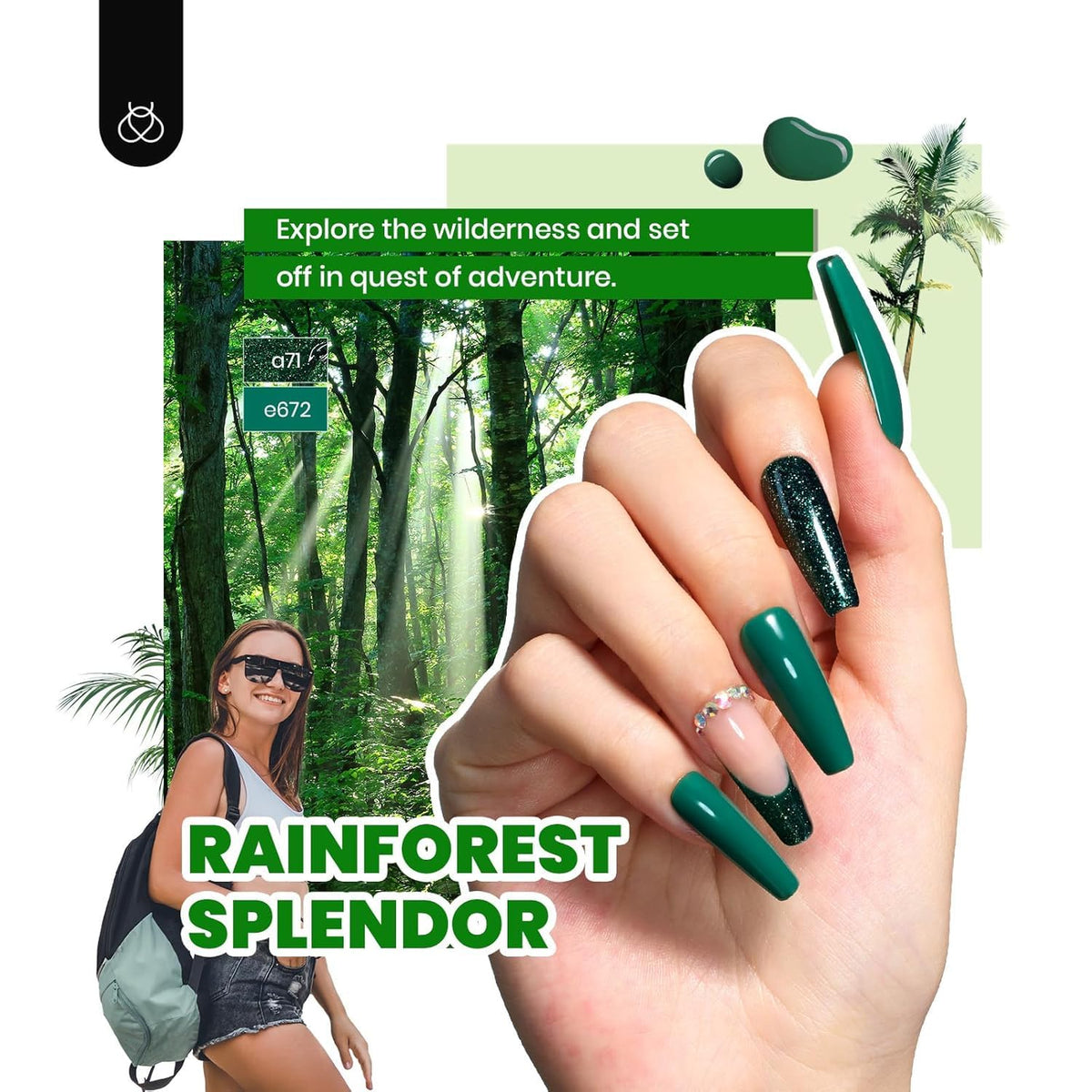 beetles nails in use glossy finish demonstrating cured shine and long-wear look