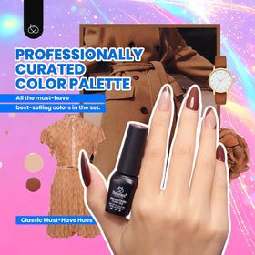 beetles nails in use lifestyle shot showing polished nails and salon-quality shine