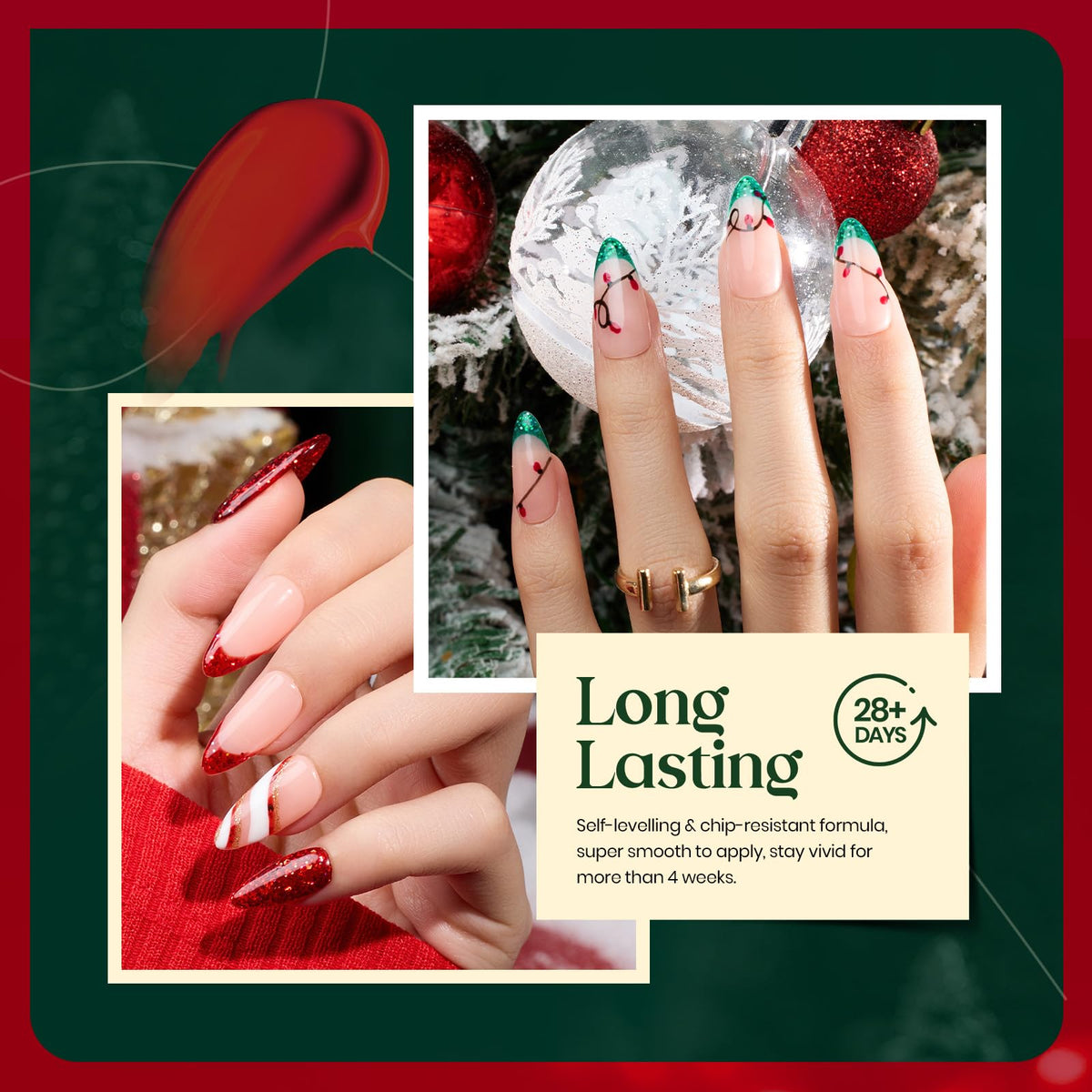 beetles Gel Polish applied on nails in use showing salon-quality shine and style